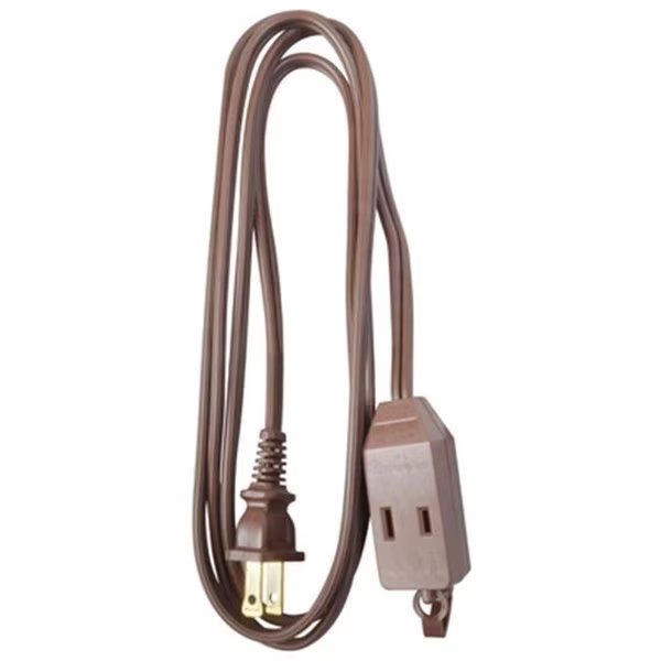 09401ME 16-2 Brown Extension Cord - 6 ft., Virtual, Mfr#: VI567366
